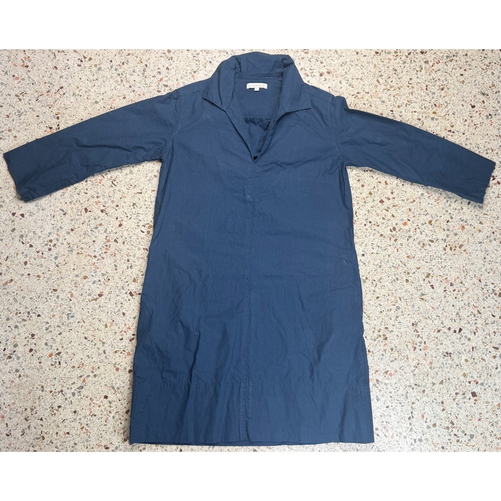 Ann Mashburn Women's Blue Long 3/4 Sleeve Popover Dress Size XS